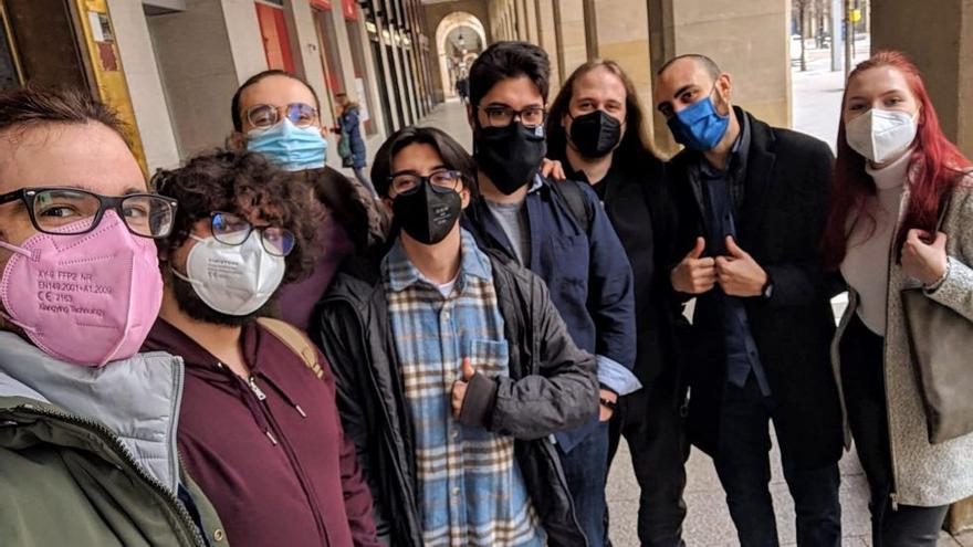 El equipo de Entalto Studios, el día en el que crearon la empresa.