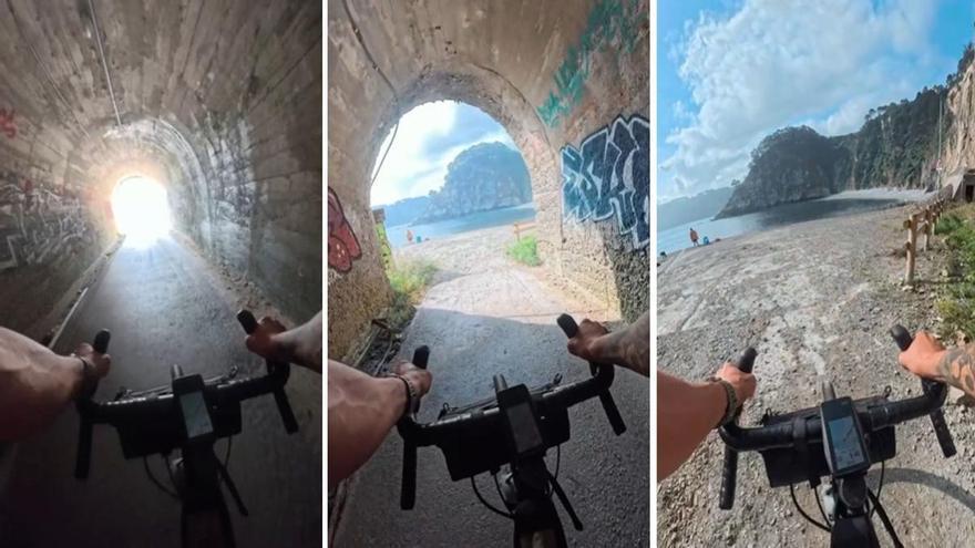 La cala secreta de Asturias, de agua azul turquesa, que se encuentra al final de un estrecho túnel tallado en las rocas: "Es uno de esos rincones que te deja con la boca abierta"