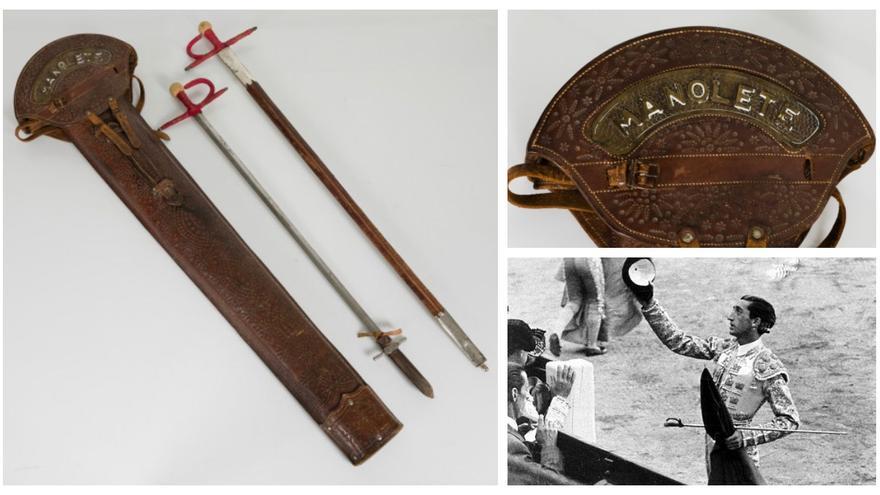 Satine compra una reliquia de la tauromaquia para su Museu del Bou de Burriana: el fundón de espadas de Manolete