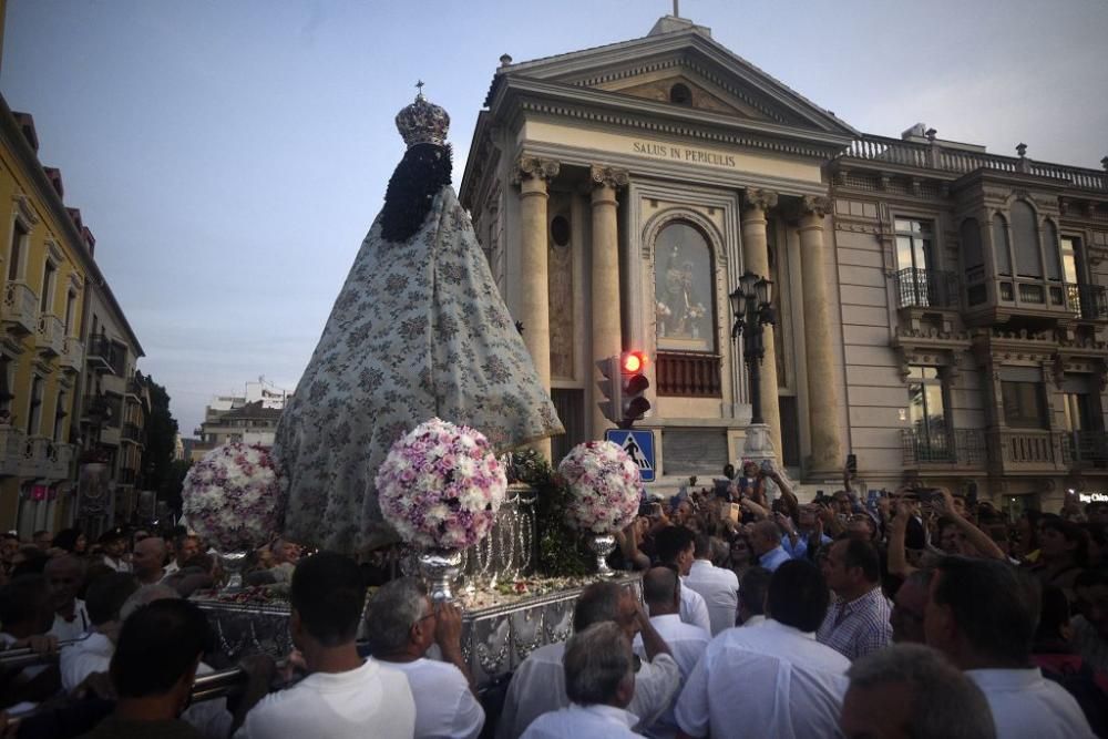 La Fuensanta baja en romería hasta la Catedral