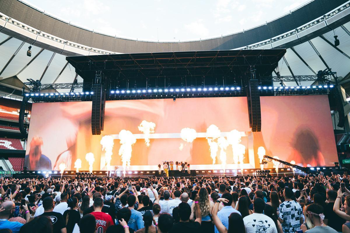Las imágenes del concierto de Rels B en el Metropolitano de Madrid