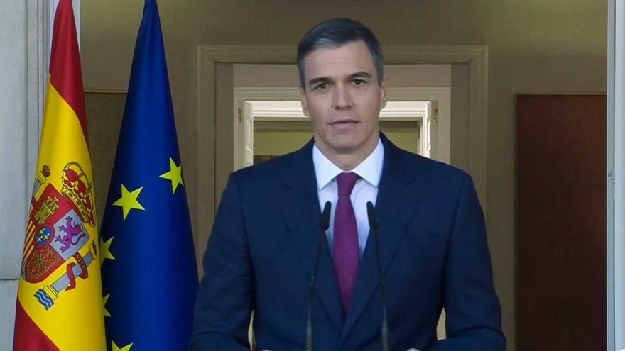 Pedro Sánchez decideix seguir al capdavant del govern i anuncia una &quot;regeneració democràtica&quot;