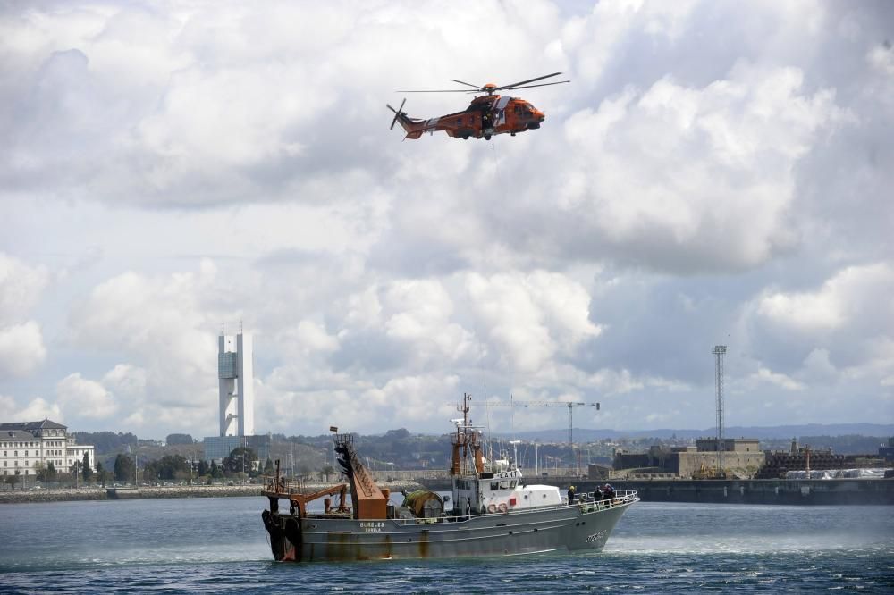 Simulacro de Salvamento Marítimo en A Coruña