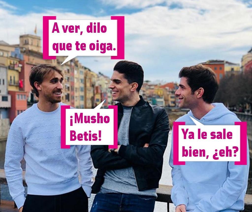 Marc Bartra hablando en sevillano