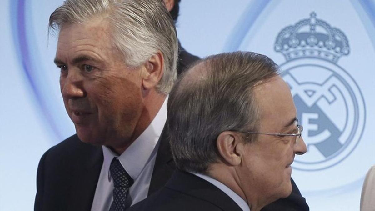 Florentino Pérez y Carlo Ancelotti.