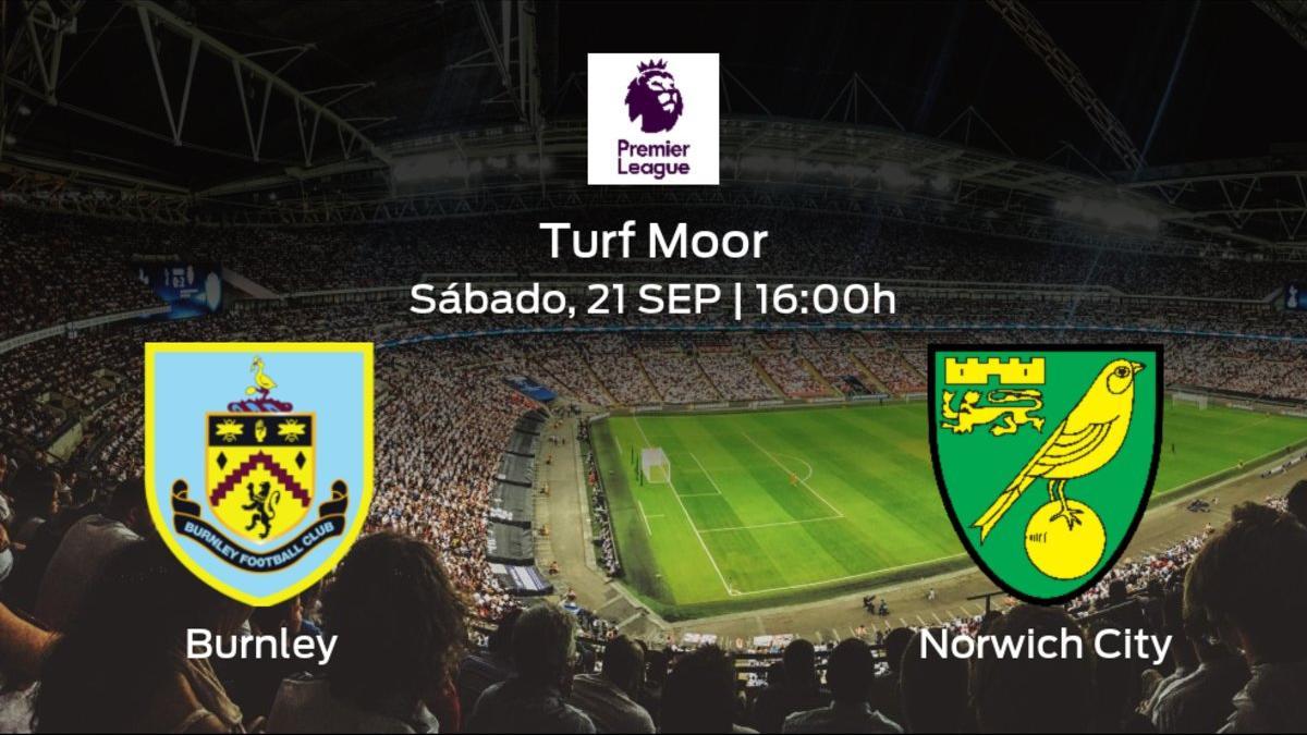 Jornada 6 de la Premier League: previa del duelo Burnley - Norwich City