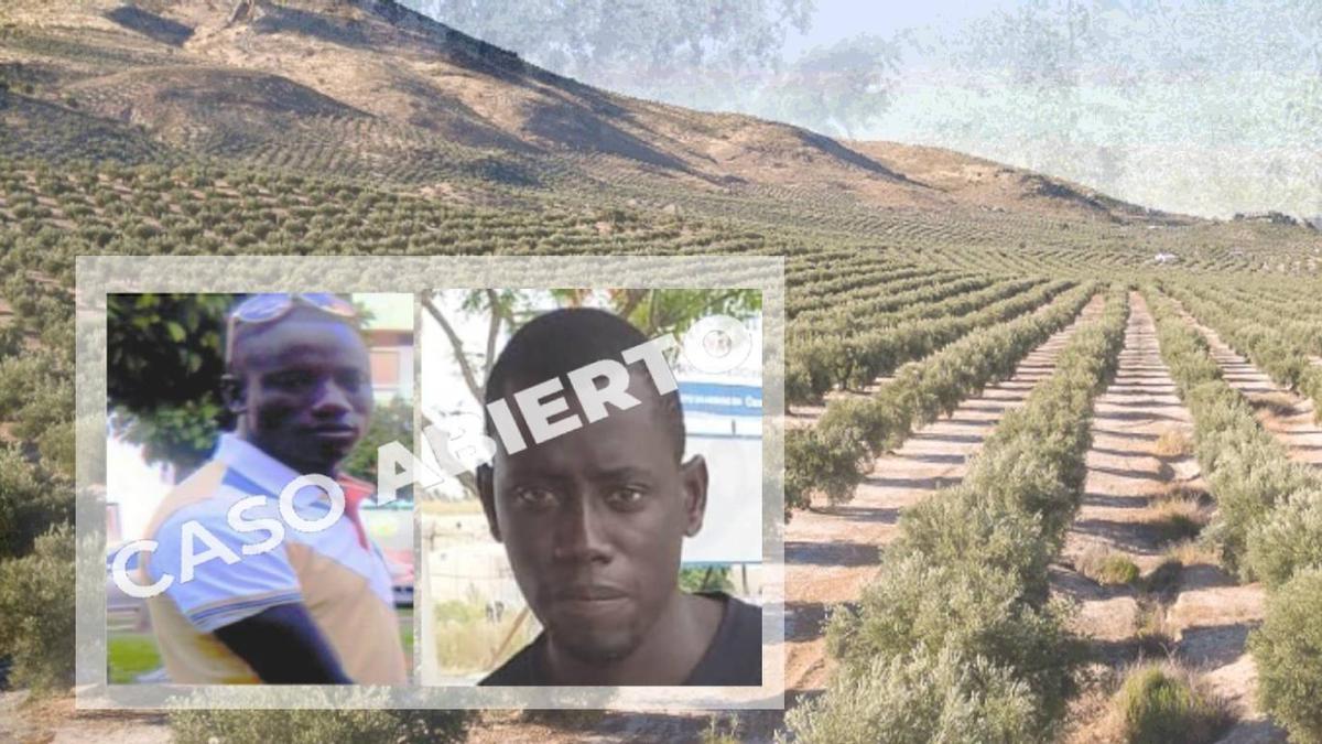 Tidiany Coulibaly e Ibrahima Diouf, desaparecidos cuando trabajaban para el mismo patrón de Villacarrillo (Jaén) en 2013 y 2021, respectivamente.