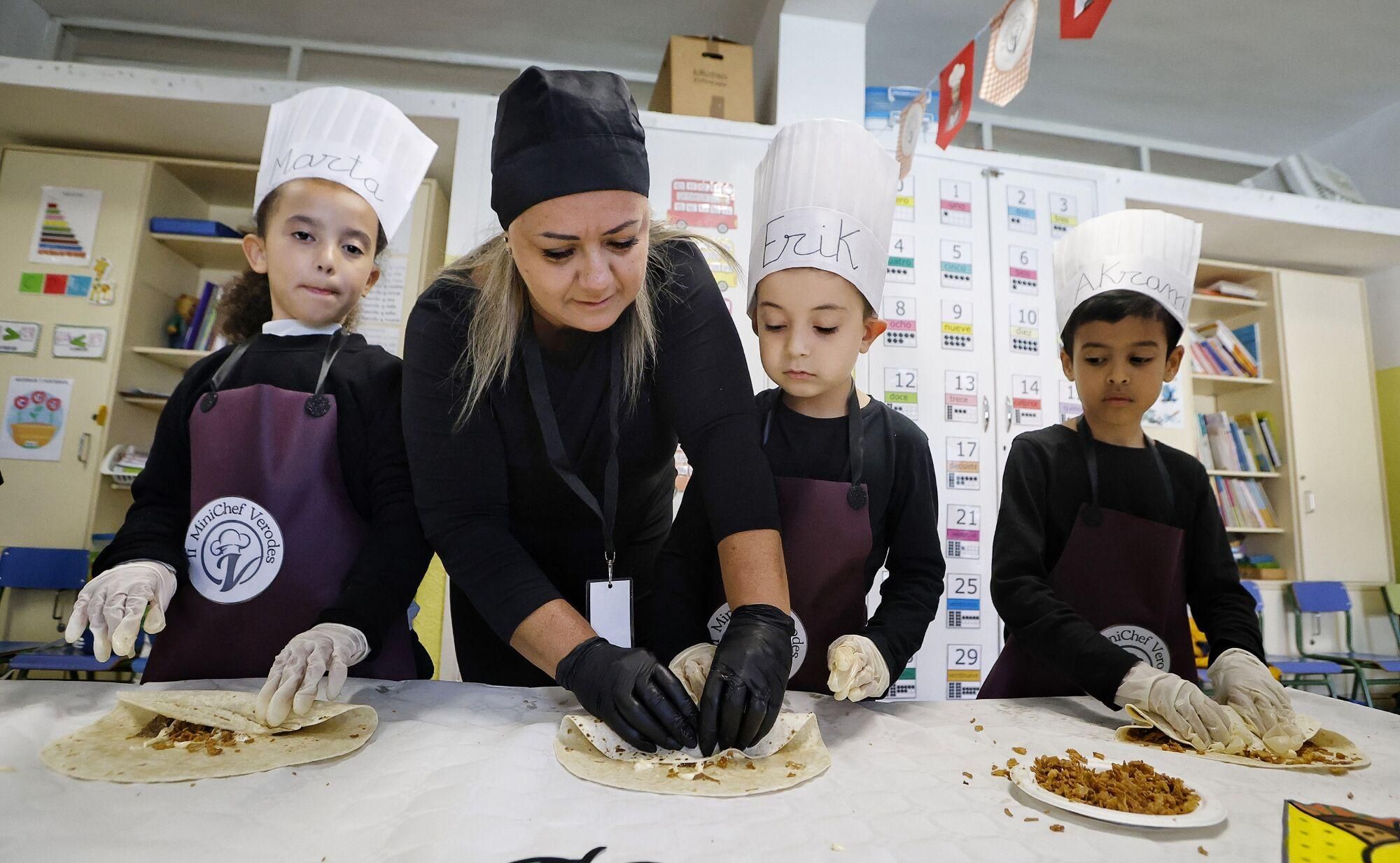 'Minichefs' en el colegio Los Verodes de Santa Cruz.