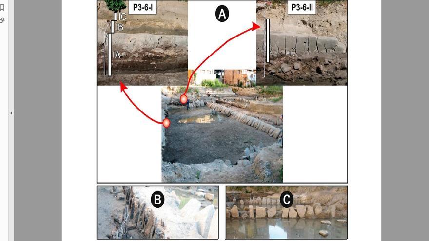 Imágenes del yacimiento del que se extrajeron las muestras.