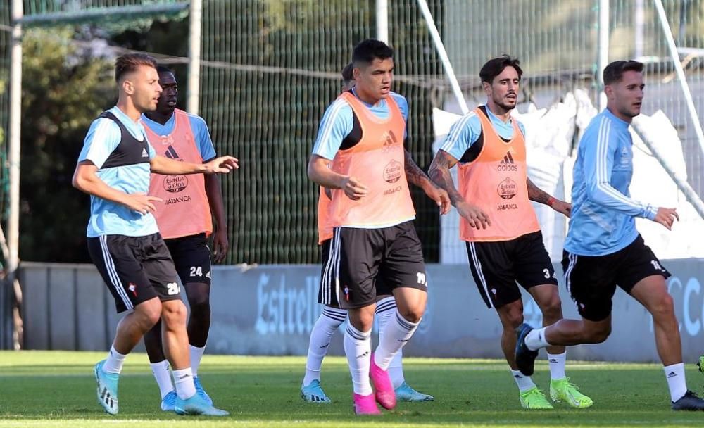 El Celta entrena a puerta abierta tras vencer al Athletic