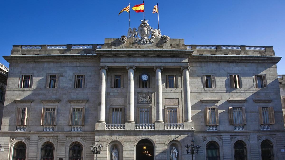 Fachada del Ayuntamiento de Barcelona