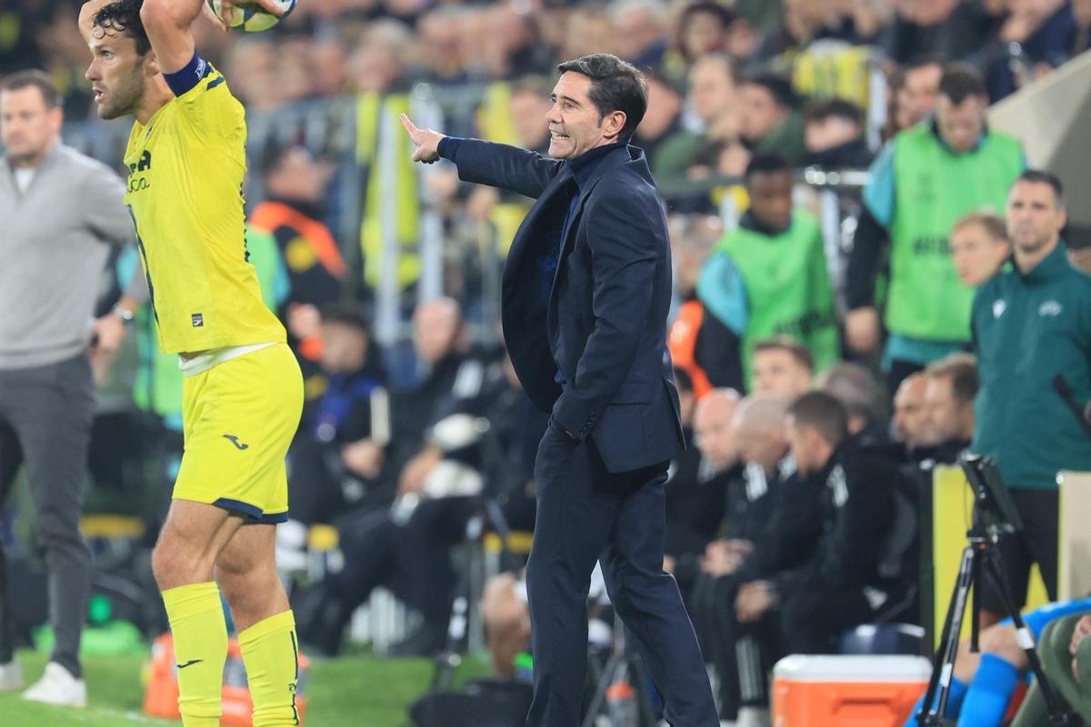 Marcelino García, en el Villarreal-Copenhagen