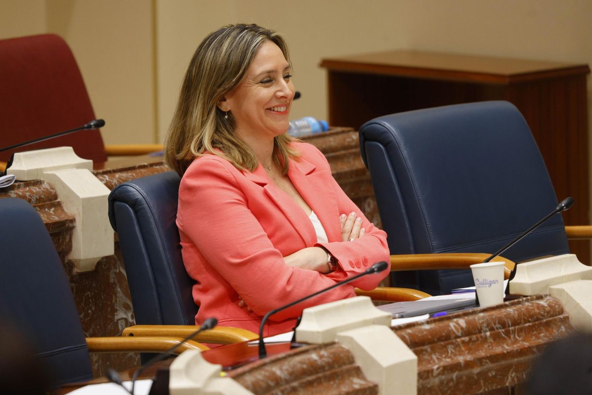 Conchita Ruiz, este viernes en la sesión de control al Gobierno regional.