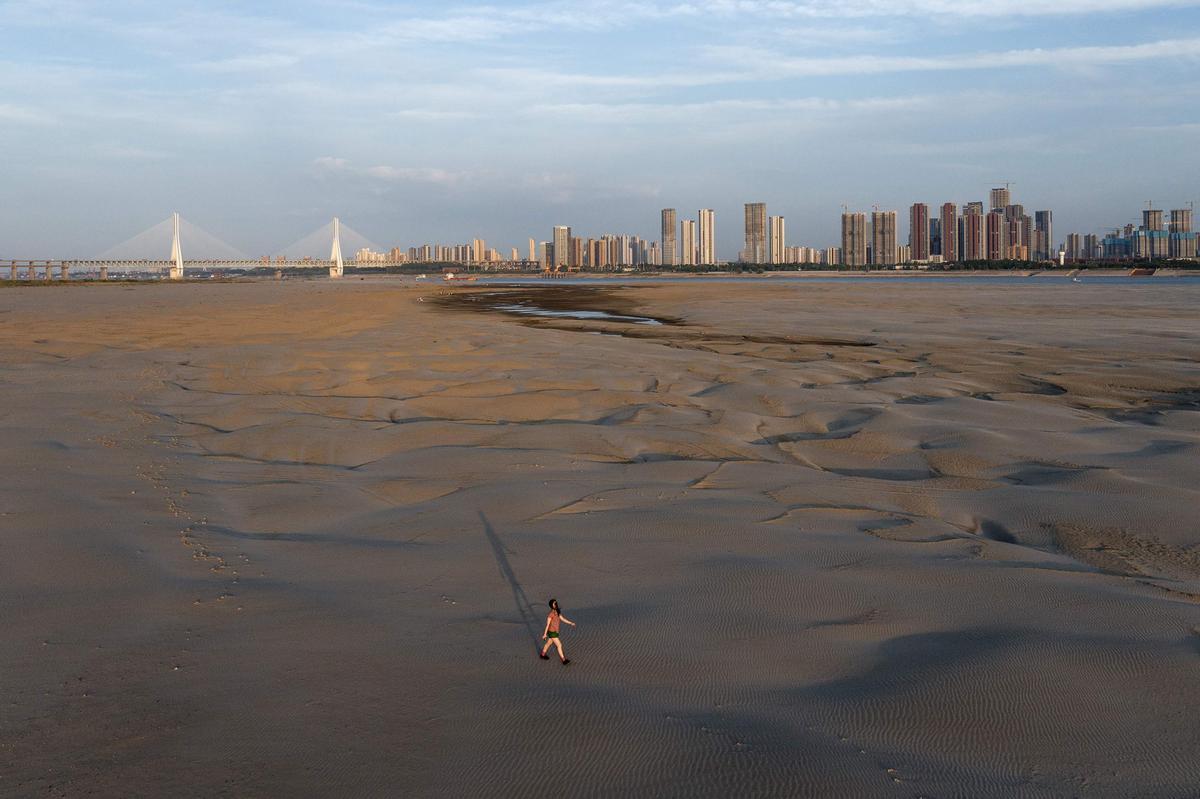 Sequía histórica en el río Yangtze, en China