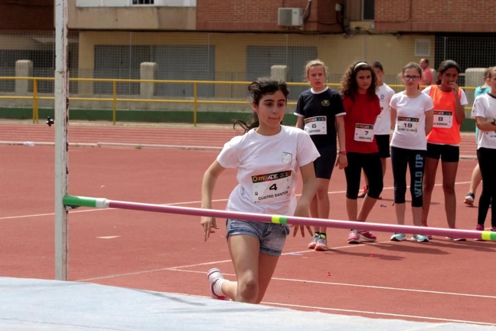 Competición escolar de Atletismo en Cartagena