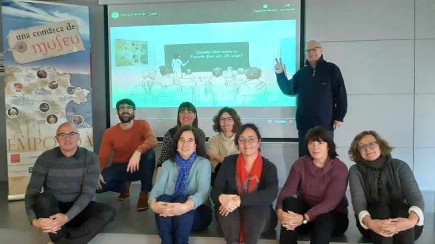 Els representants de la xarxa &quot;Una Comarca de Museu&quot;.