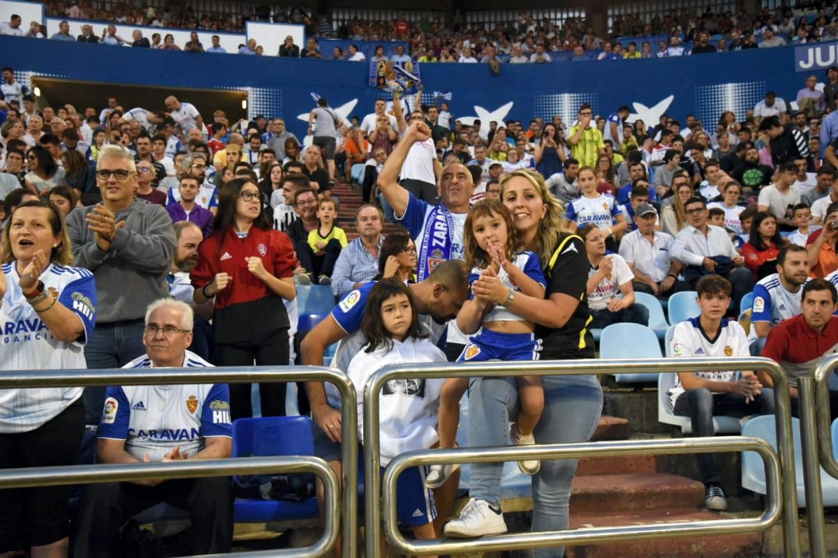 Partido del Real Zaragoza ante el Málaga