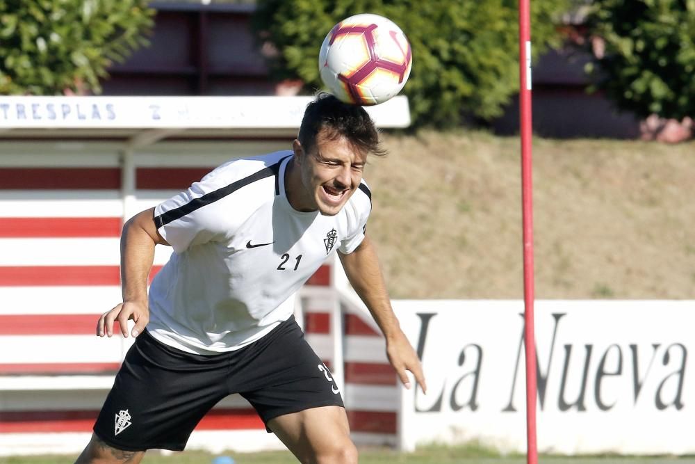 Entrenamiento del Sporting