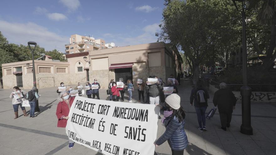 Obras en Pere Garau con protestas por Nuredduna