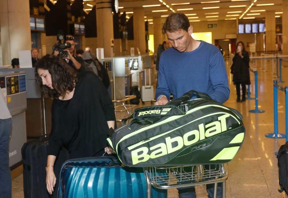 Rafa Nadal llega al Aeropuerto de Palma