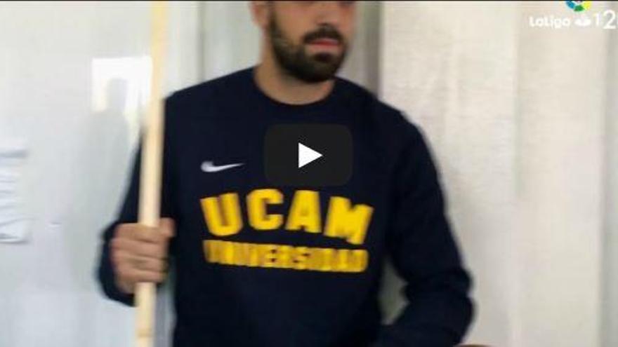 El UCAM Murcia CF se apunta al &#039;Mannequin Challenge&#039;