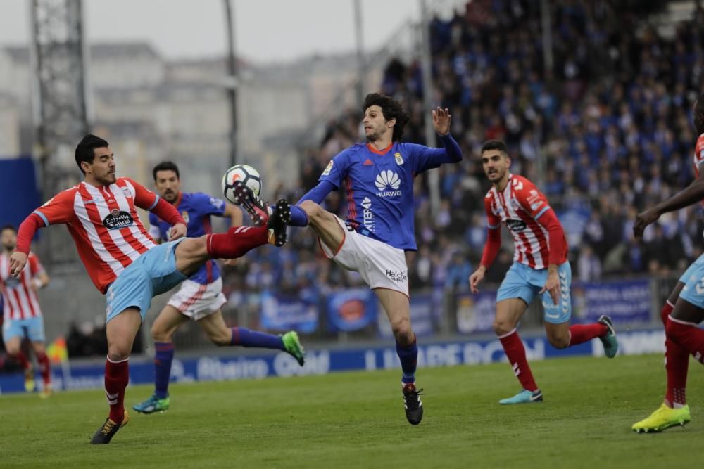 El partido entre el Lugo y el Real Oviedo, en imágenes