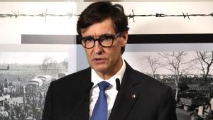 El president Salvador Illa durante su visita al sur de Francia.