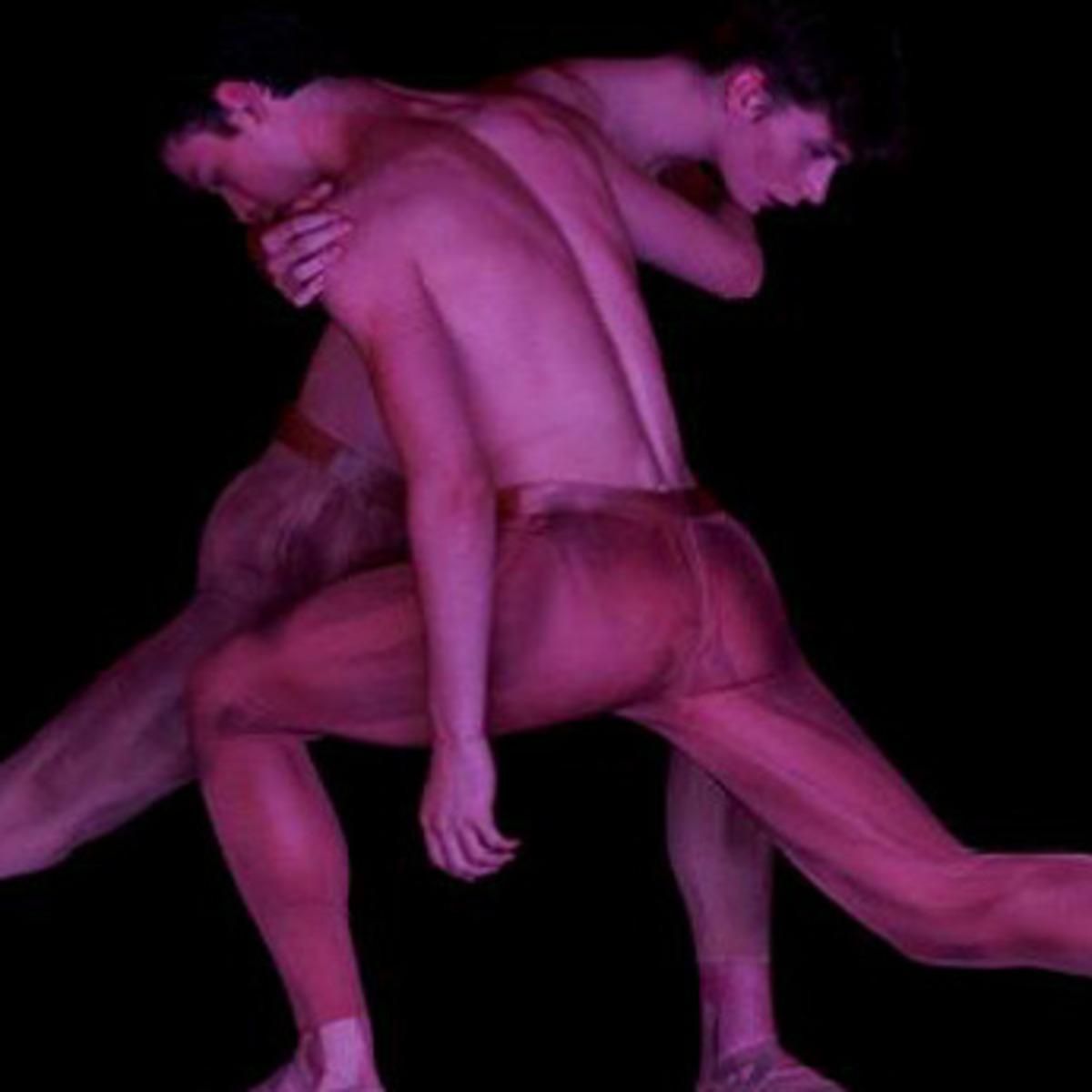 Cartel promocional del espectáculo &quot;los hombres también bailan&quot;