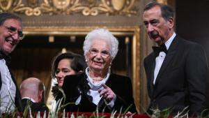 La superviviente de Auschwitz Liliana Segre en La Scala.