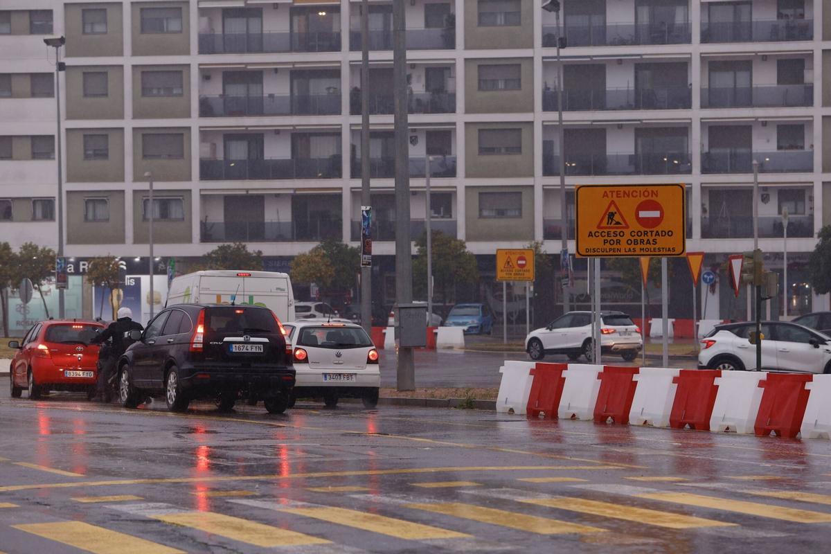 Cortes de tráfico de la Ronda Norte en la Glorieta María de Maeztu