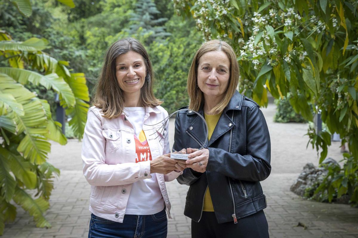 Vero March (À Punt) y Julia Ruiz (de UGT)