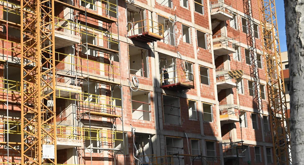 Vivienda en construcción en Castelló.