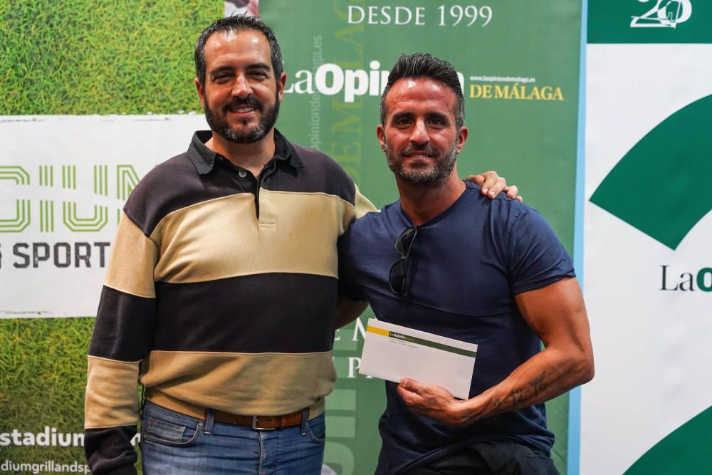 Entrega de los premios a los ganadores del V Torneo de Pádel de La Opinión de Málaga.