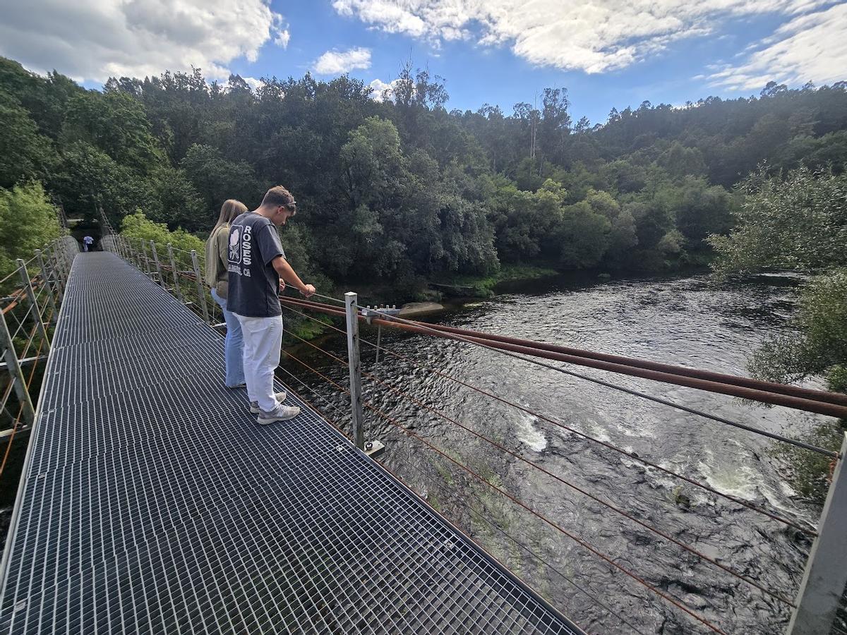 Xirimbao, una de las zonas del río Ulla en las que pescaba Franco.