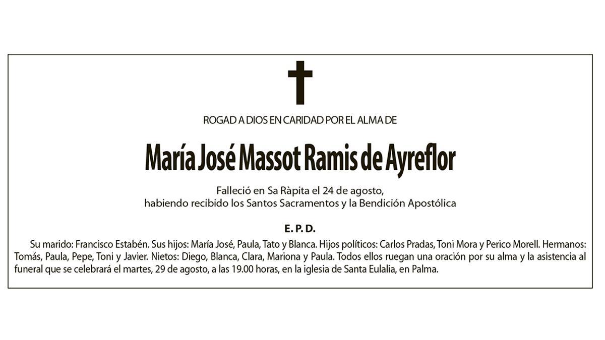 María José Massot Ramis de Ayreflor