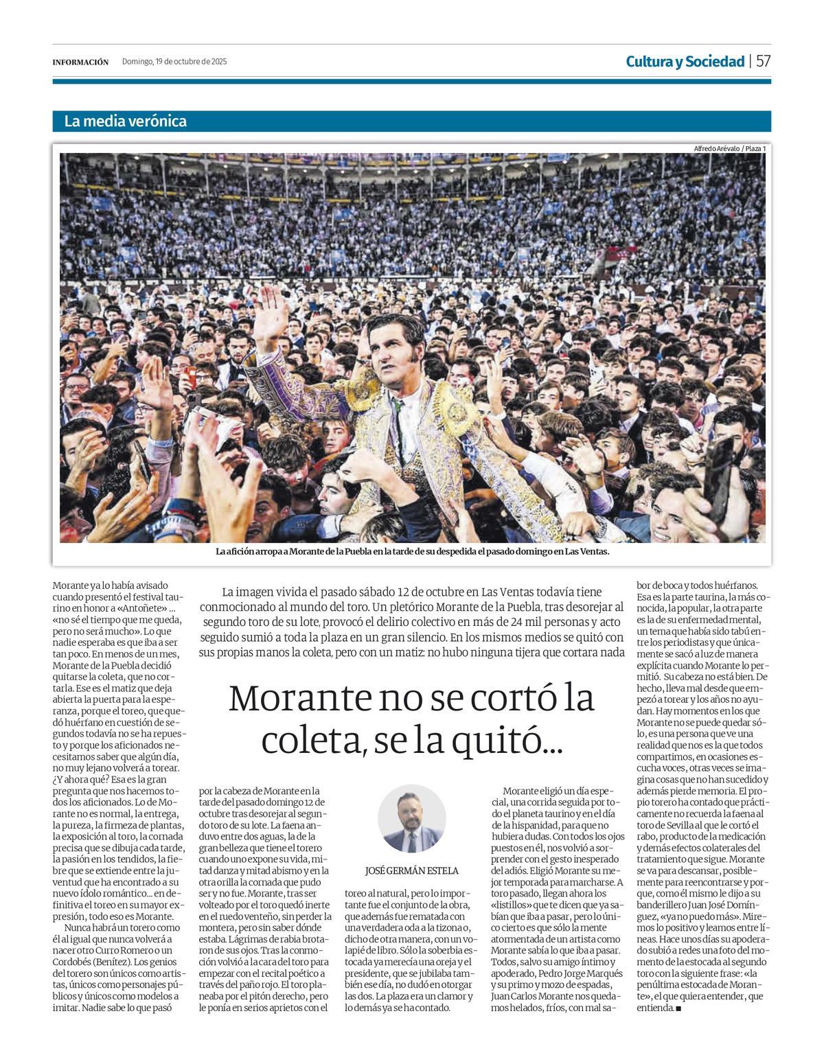 Página publicada por INFORMACIÓN el 19 de octubre de 2025