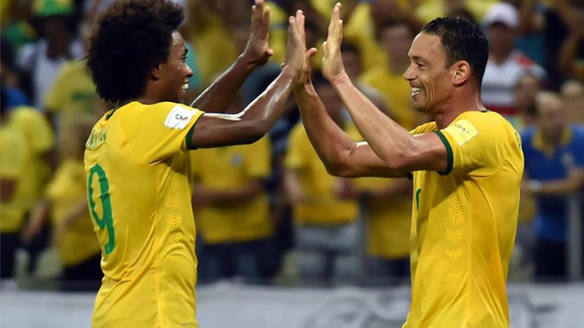 Ricardo Oliveira con la selección brasileña