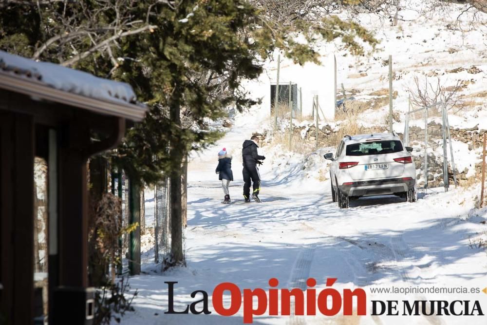 La nieve llega a las pedanías de la comarca del No