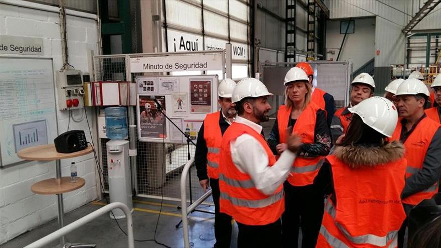 Gastón visita la planta de Arcelor Mittal, sin accidentes desde 2011