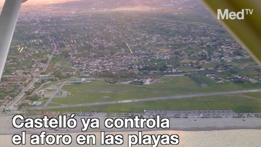 Castelló ya controla el aforo en las playas con un dron