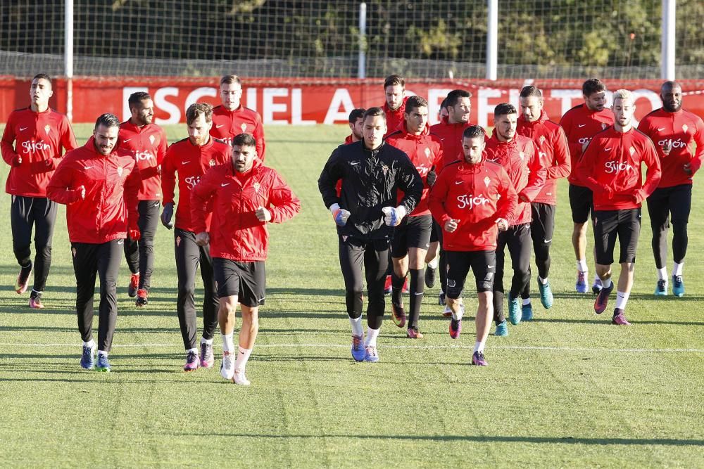 Entrenamiento del Sporting