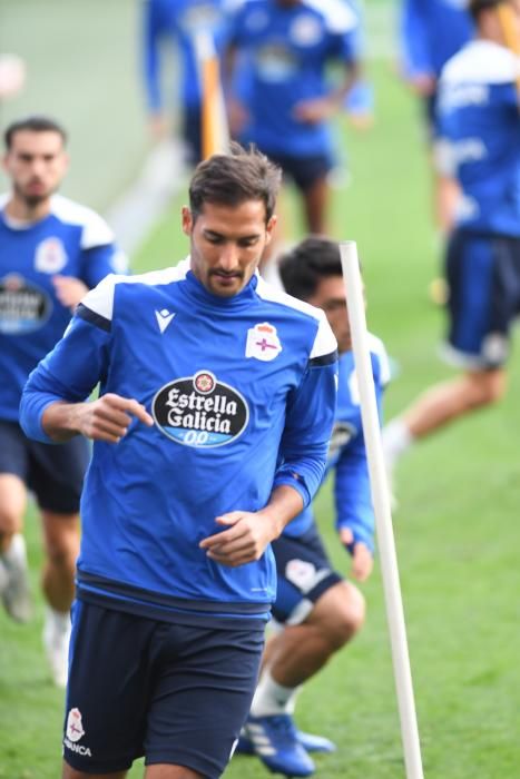 Sesión a puerta cerrada en Riazor