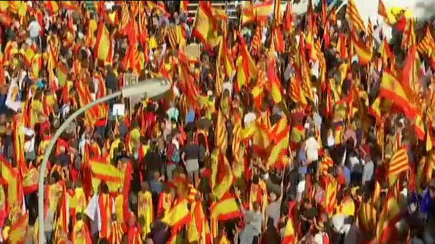 Manifestación en Barcelona por la unidad de España