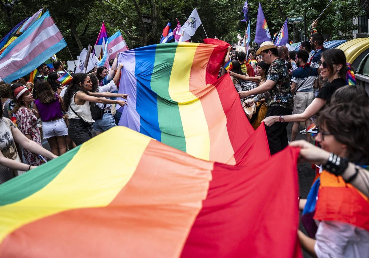 Manifestación del orgullo LGTBI en Cáceres.