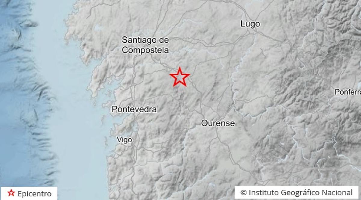 Epicentro del movimiento sísmico.