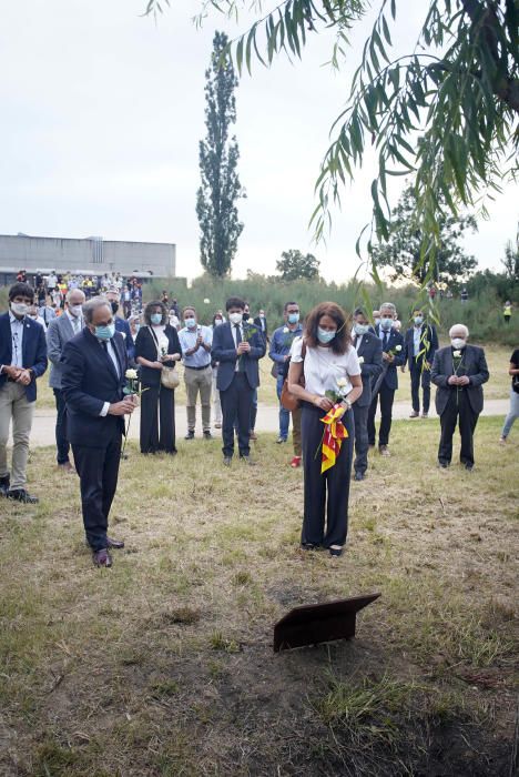 Acte d'homenatge a les víctimes de la covid-19 a Girona