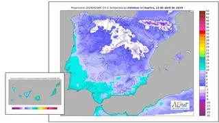 La AEMET alerta de la caída del mercurio de cara a la semana que viene en la Península y Baleares