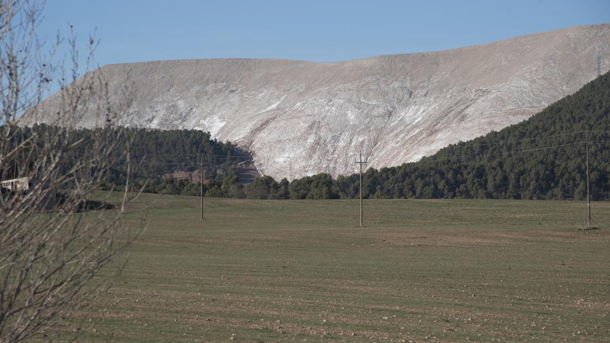 Vessant sud del runam del Cogulló, on es proposa instal·lar-hi un cap fotovoltaic