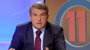 Laporta, entrevistado en Onze