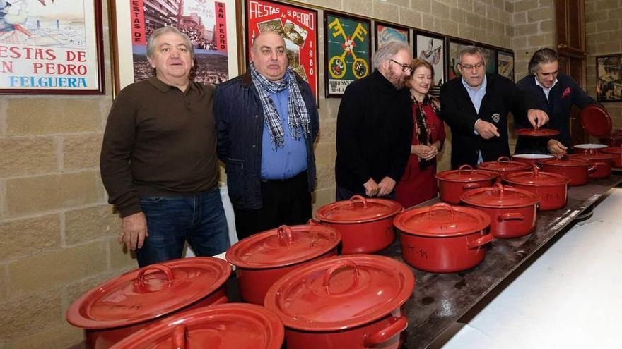 El jurado del año pasado en el concurso de fabada de La Felguera.